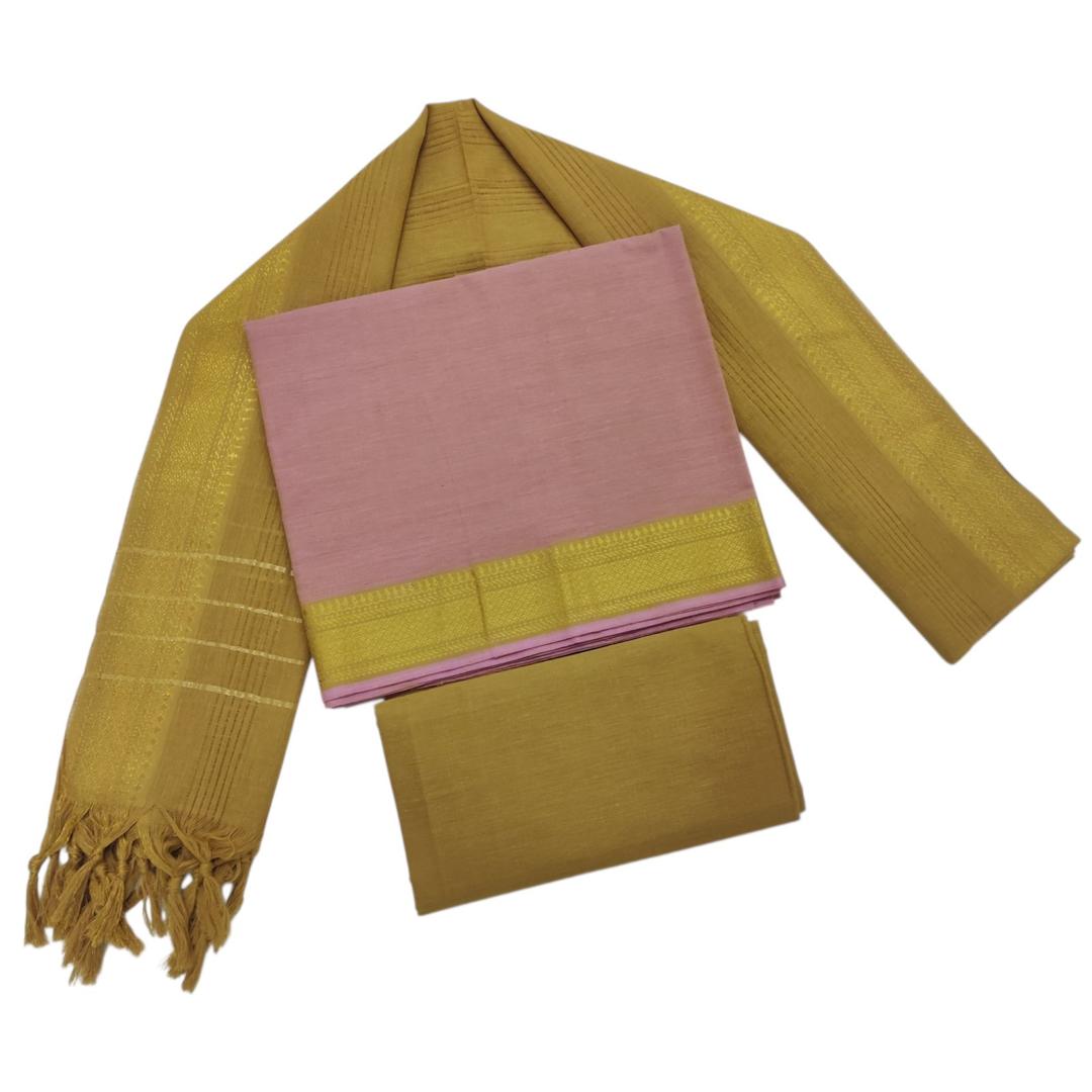 MANGALAGIRI COTTON SALWAR SET - PINK
