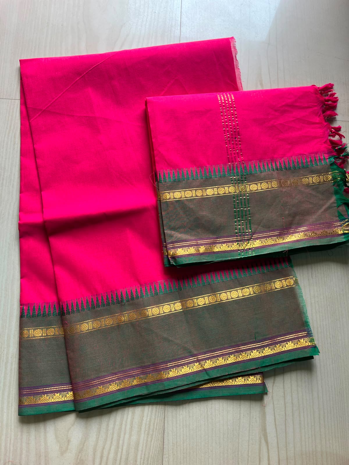KANCHI COTTON 2-PIECE SET [PINK]