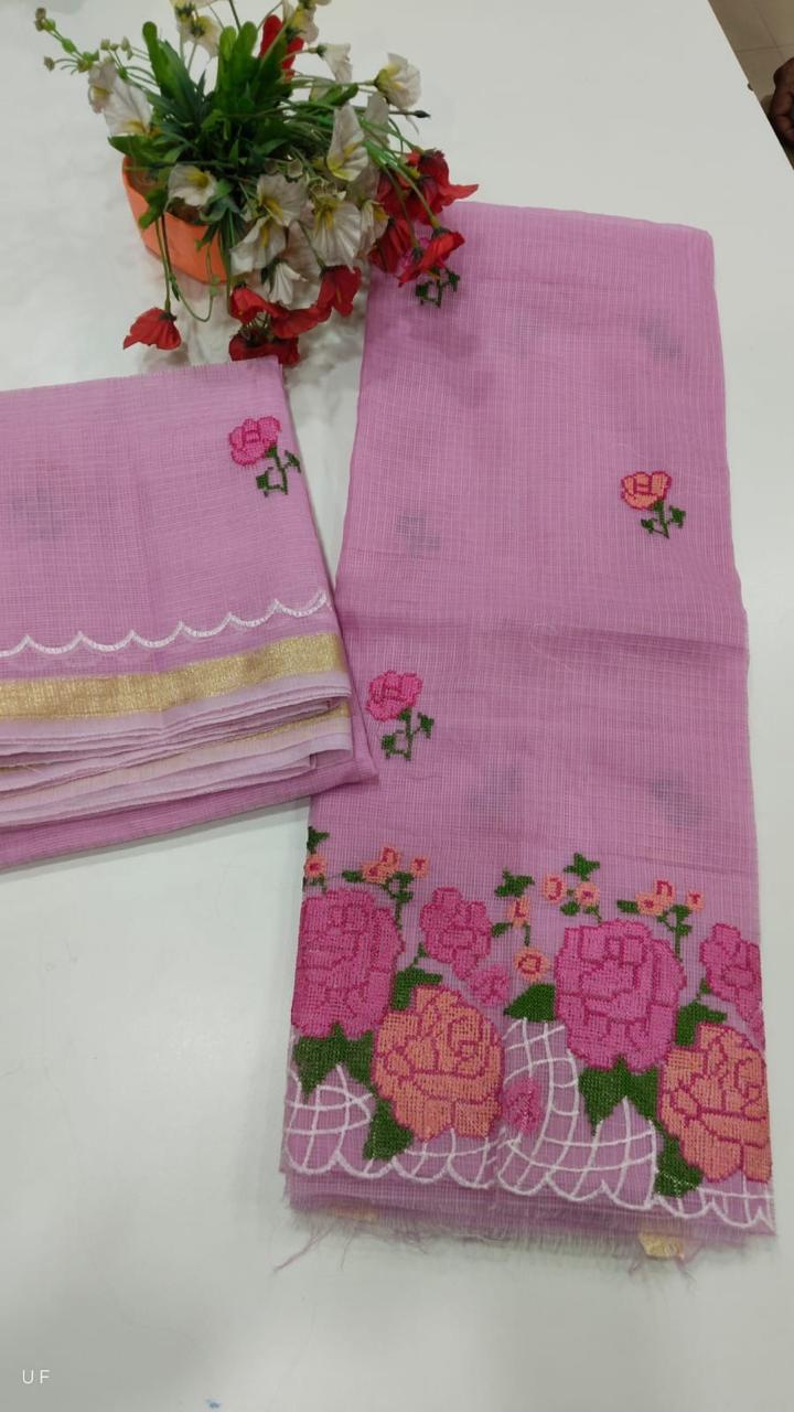 KOTA COTTON 3PCS UNSTITCHED SET(PINK)