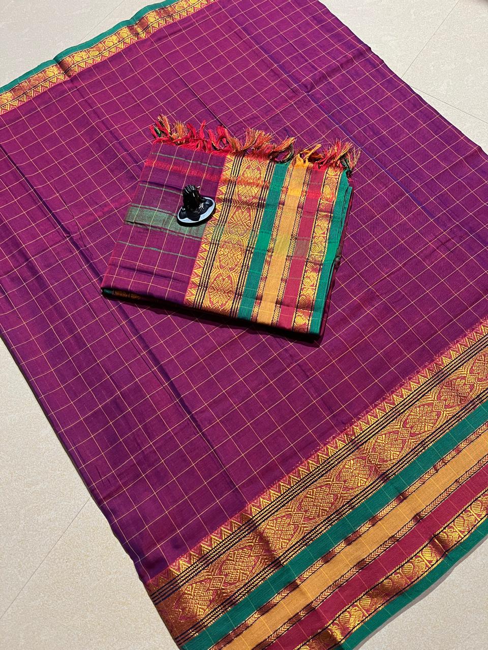 NARAYANAPET 2Pc (ANARKALI )SET-PURPLE