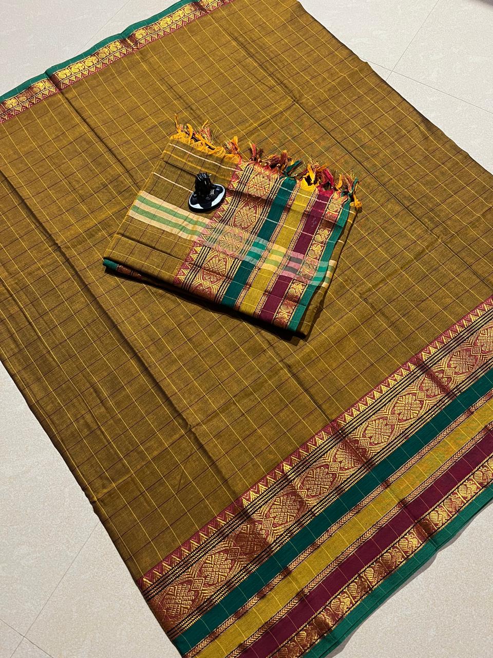 NARAYANAPET 2Pc (ANARKALI )SET-YELLOW
